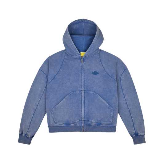 Trinity Zip Hoody Indigo Blue