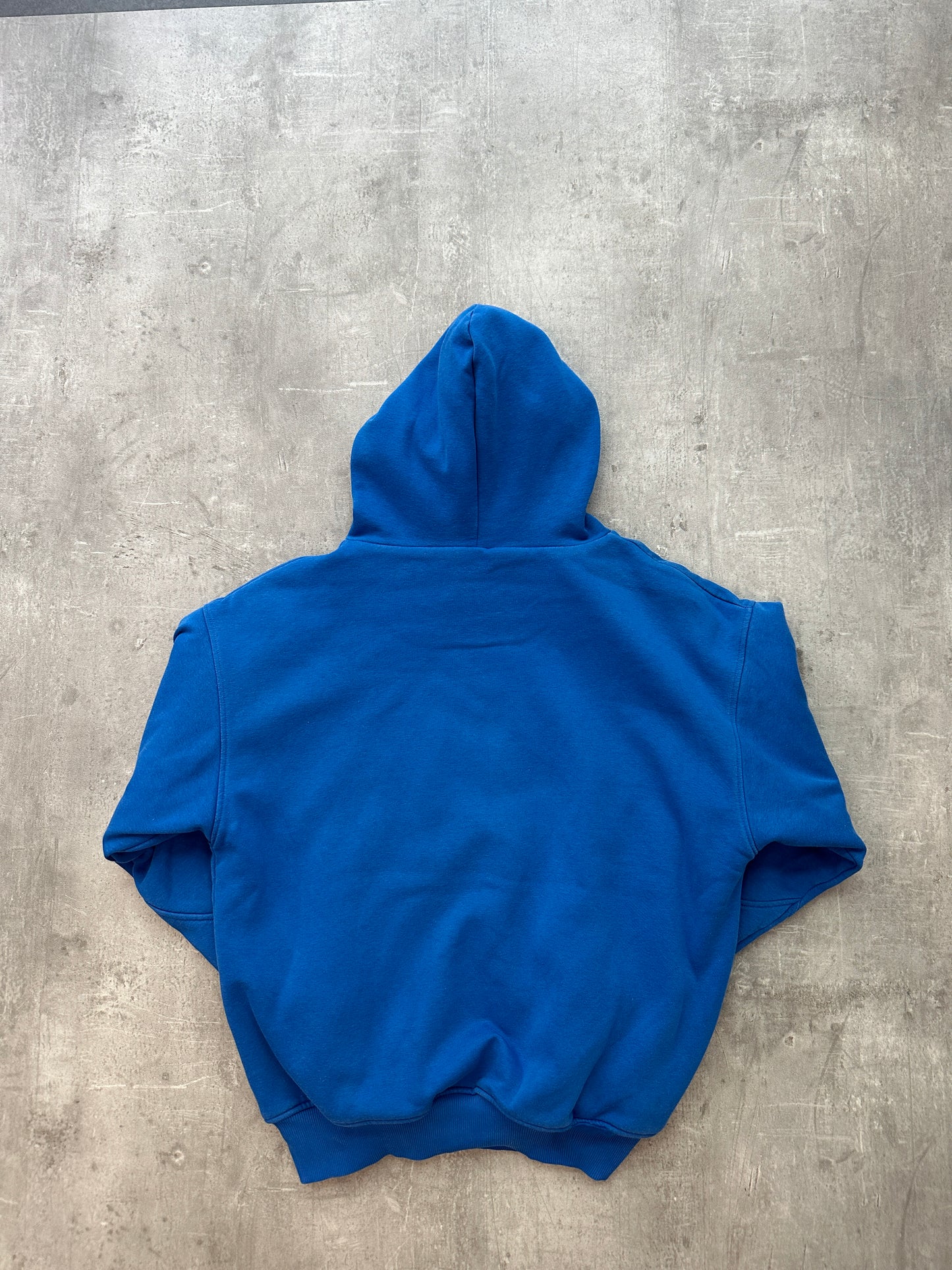 6PM Double Layer Hoodie Blau
