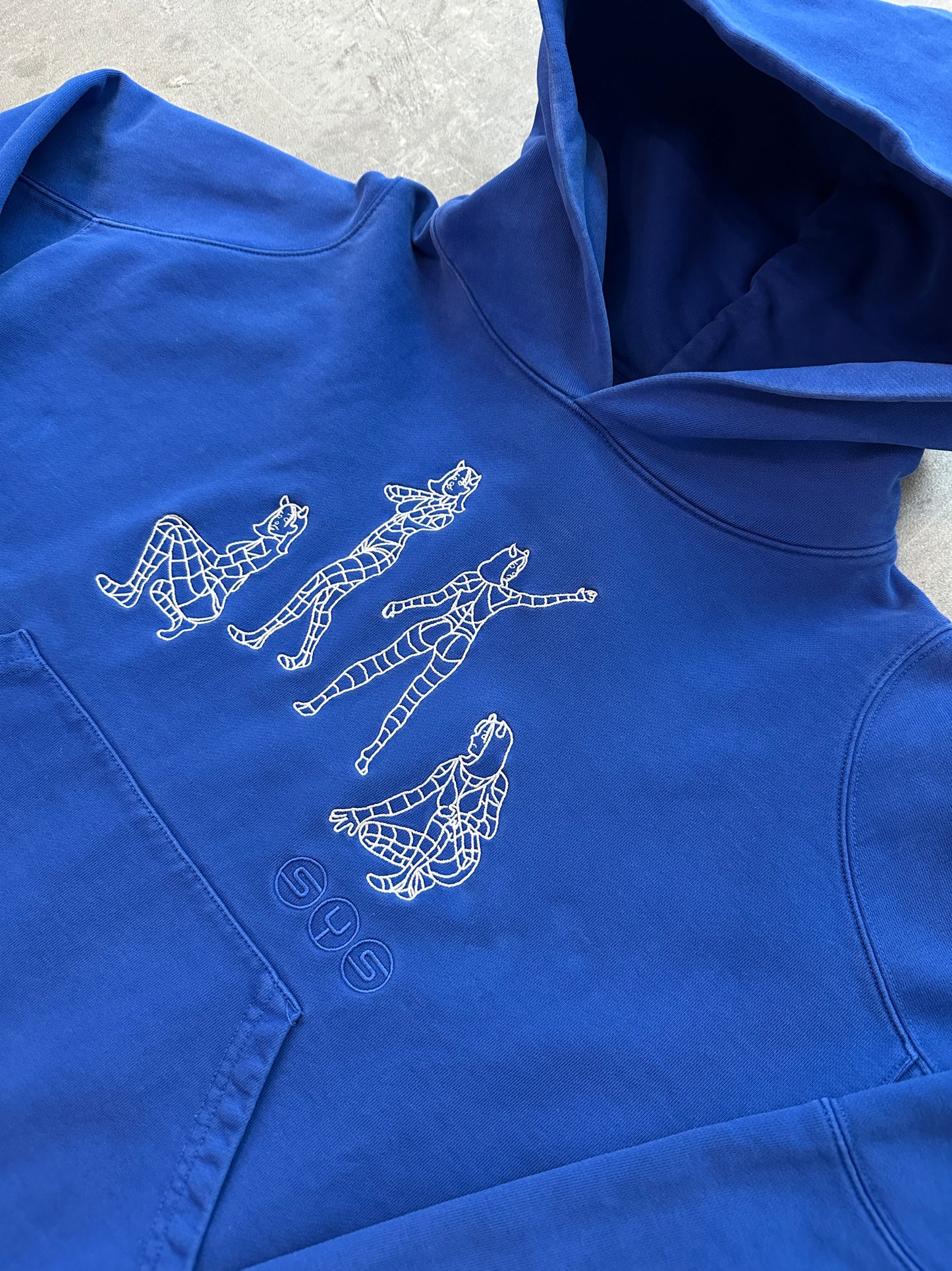 Systemic Hoodie Blau