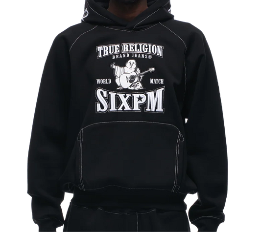 6PM x True Religion Hoodie Schwarz