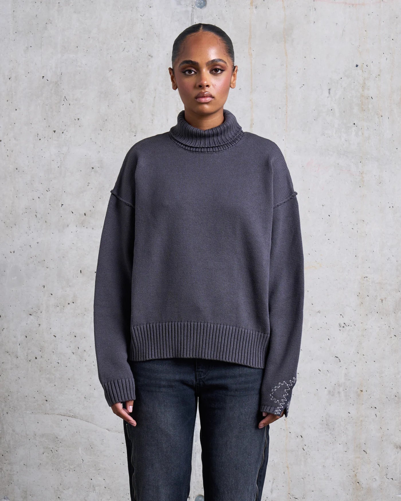 Risc Jumper Turtle Neck Anthracite